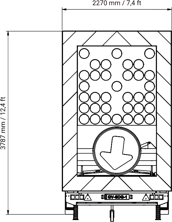 vd2 pl chevron lijntekening 1